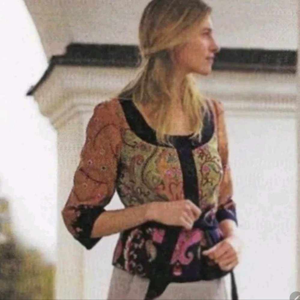 Anthropologie Elevenses Joyful Vesper Jacket Size 10